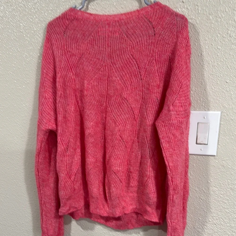By Anthropologie cozy Pink Sweater - Picture 3 of 4